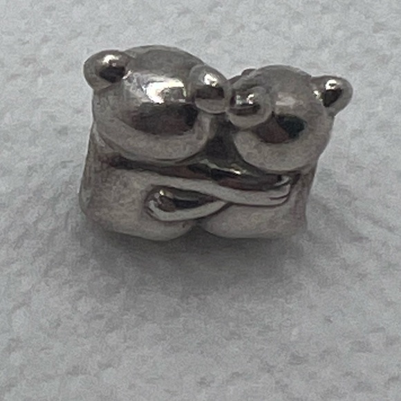 Pandora Bear Hug Charm with 14k Gold Heart - Picture 2 of 7